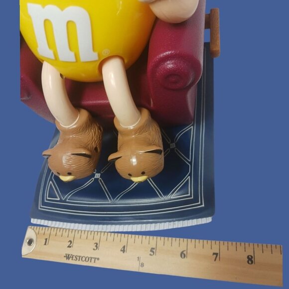 M&M Vtg Candy Dispenser Lazy Boy Recliner Toy With Bear Slippers - Picture 9 of 14
